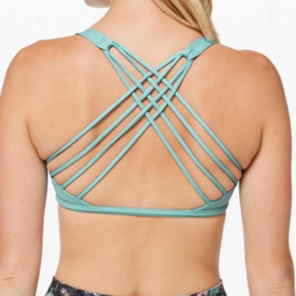 Lululemon Free to Be Teal Bra Sz6 - Picture 4 of 9